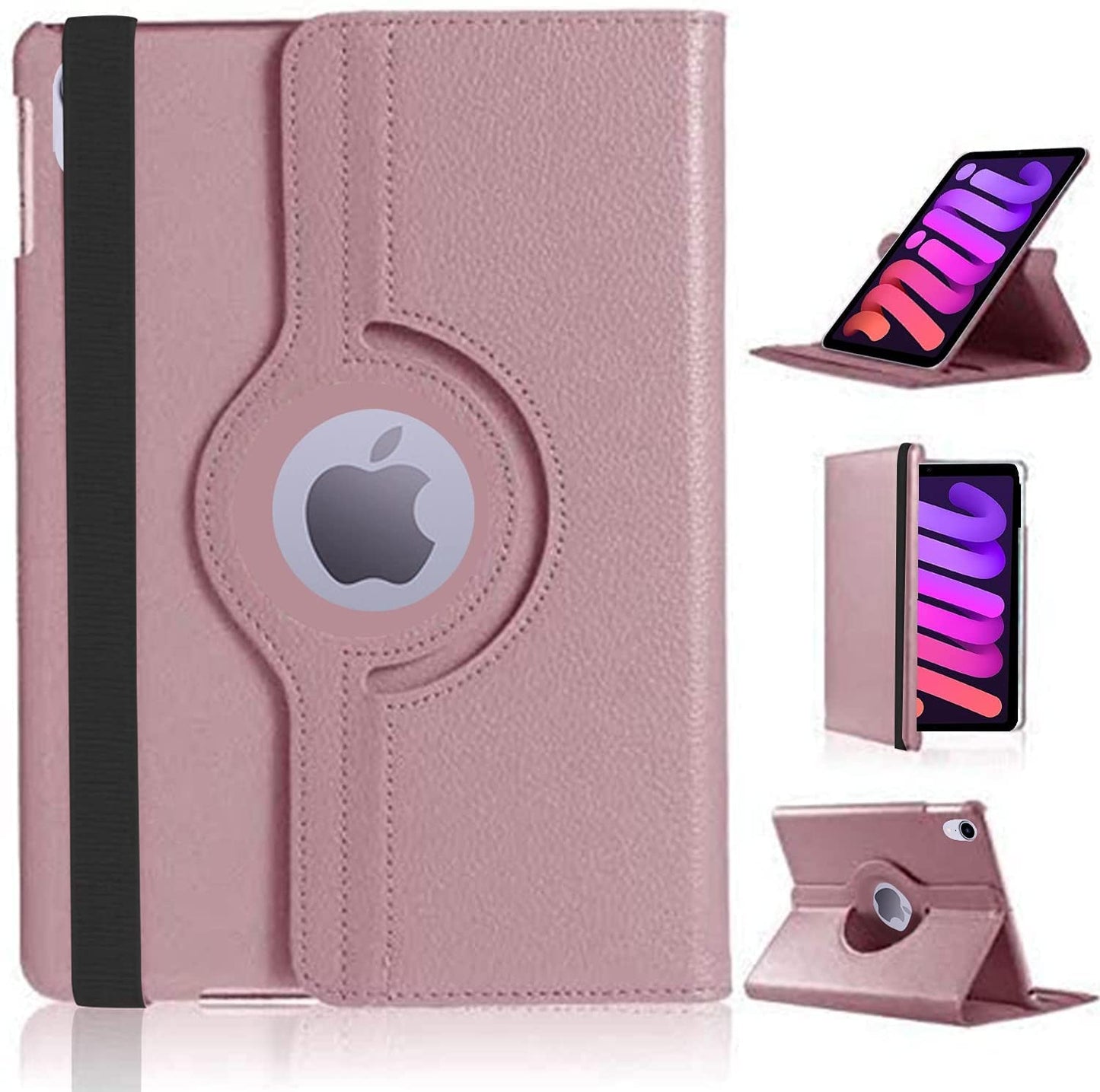 360 Rotating Cover for iPad Pro 12.9 4th Generation (2020) A2069, A2232, A2233, A2229 PU Leather Case