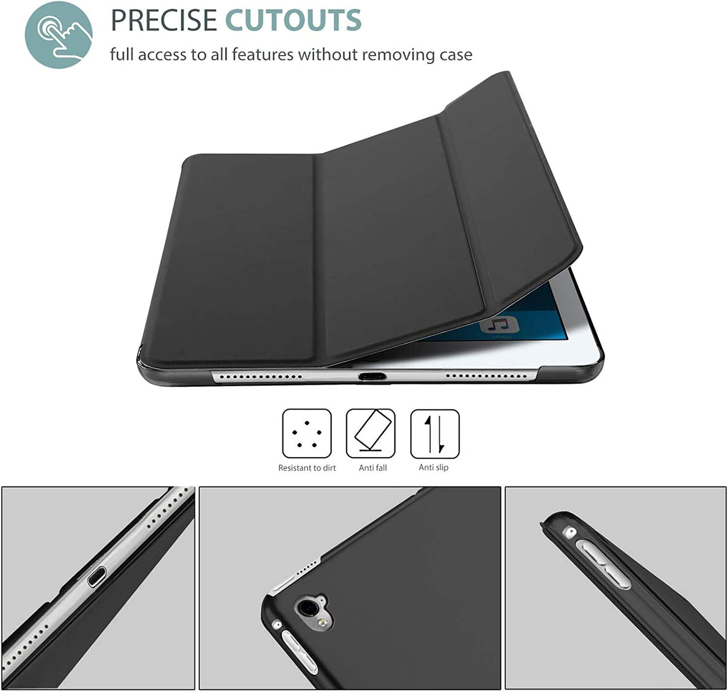 Smart Case for iPad Pro 10.5 (2017) A1701, A1709 - iPad Air 3 (2019) A2152, A2123, A2153, A2154
