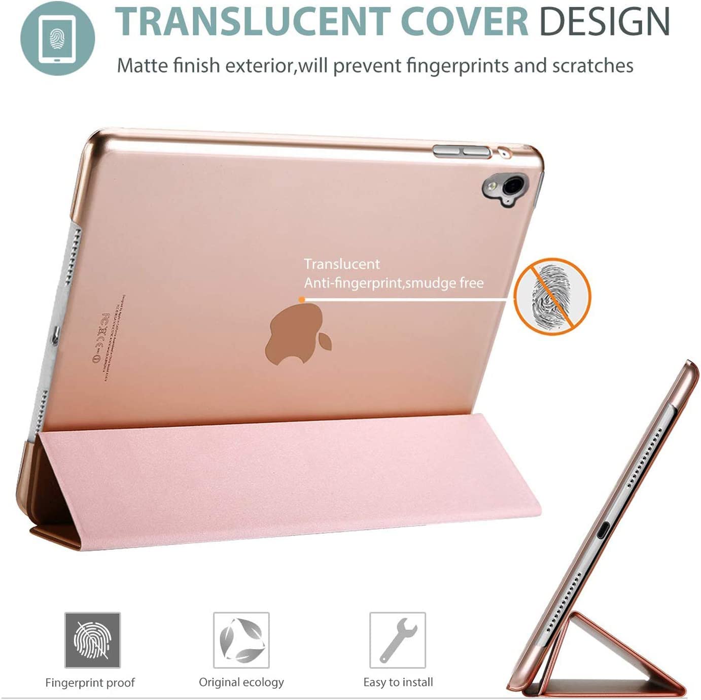 Smart Case for iPad Pro 10.5 (2017) A1701, A1709 - iPad Air 3 (2019) A2152, A2123, A2153, A2154