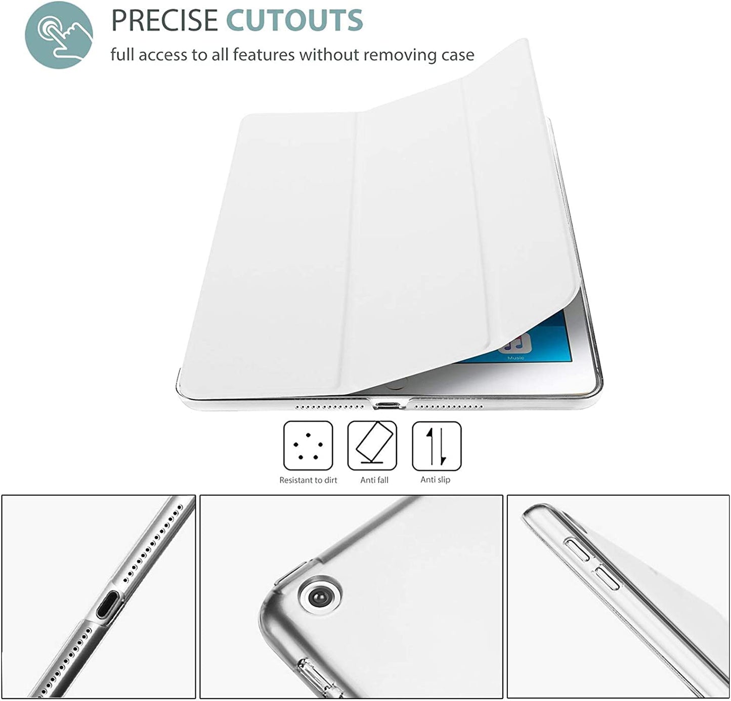 Smart Case for iPad Pro 10.5 (2017) A1701, A1709 - iPad Air 3 (2019) A2152, A2123, A2153, A2154