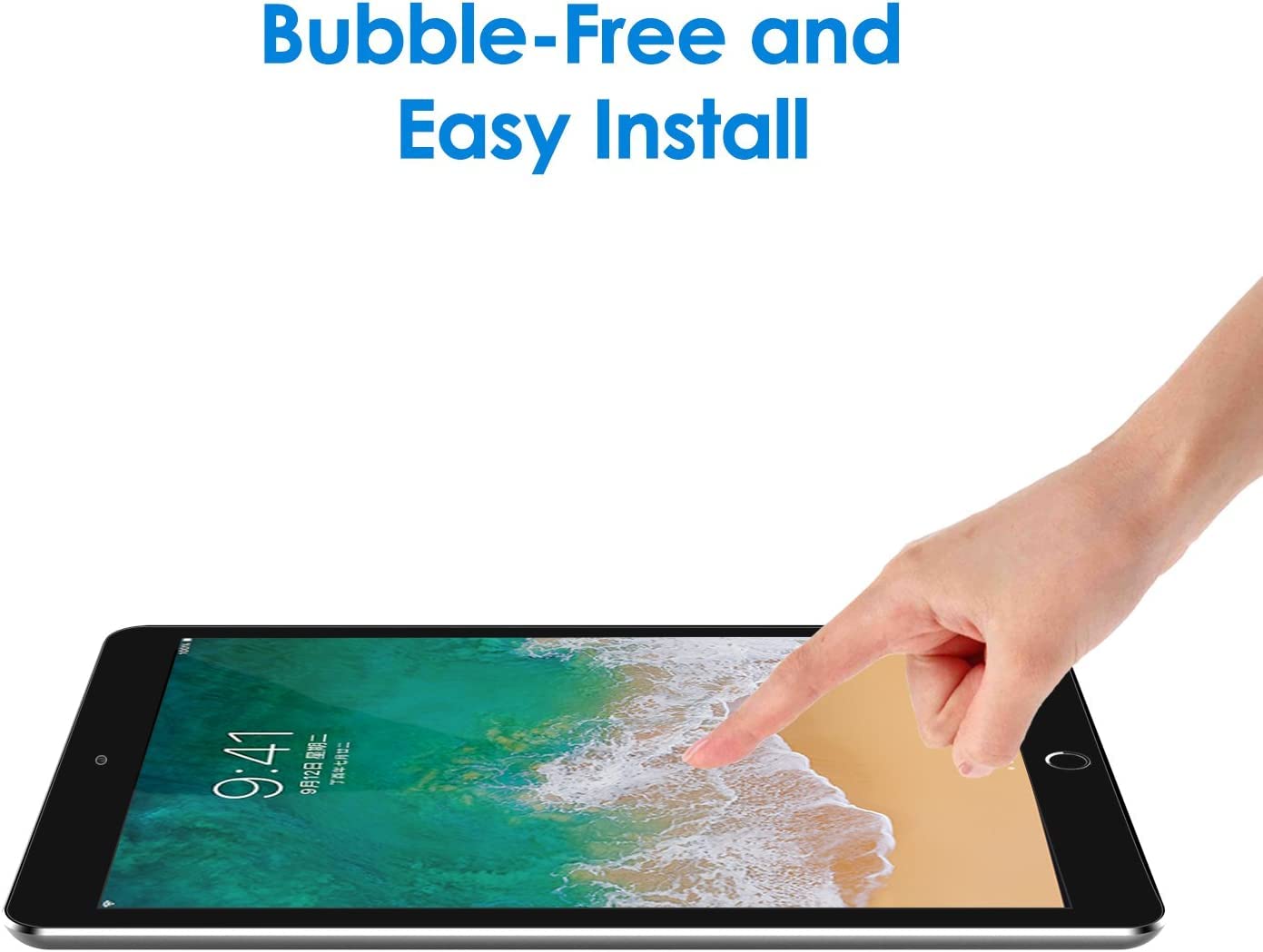 2 Pack Screen Protector for iPad Pro 12.9 2015/2017, Tempered Glass Film Compatible with Apple iPad 12.9 inch (1st / 2nd Generation)