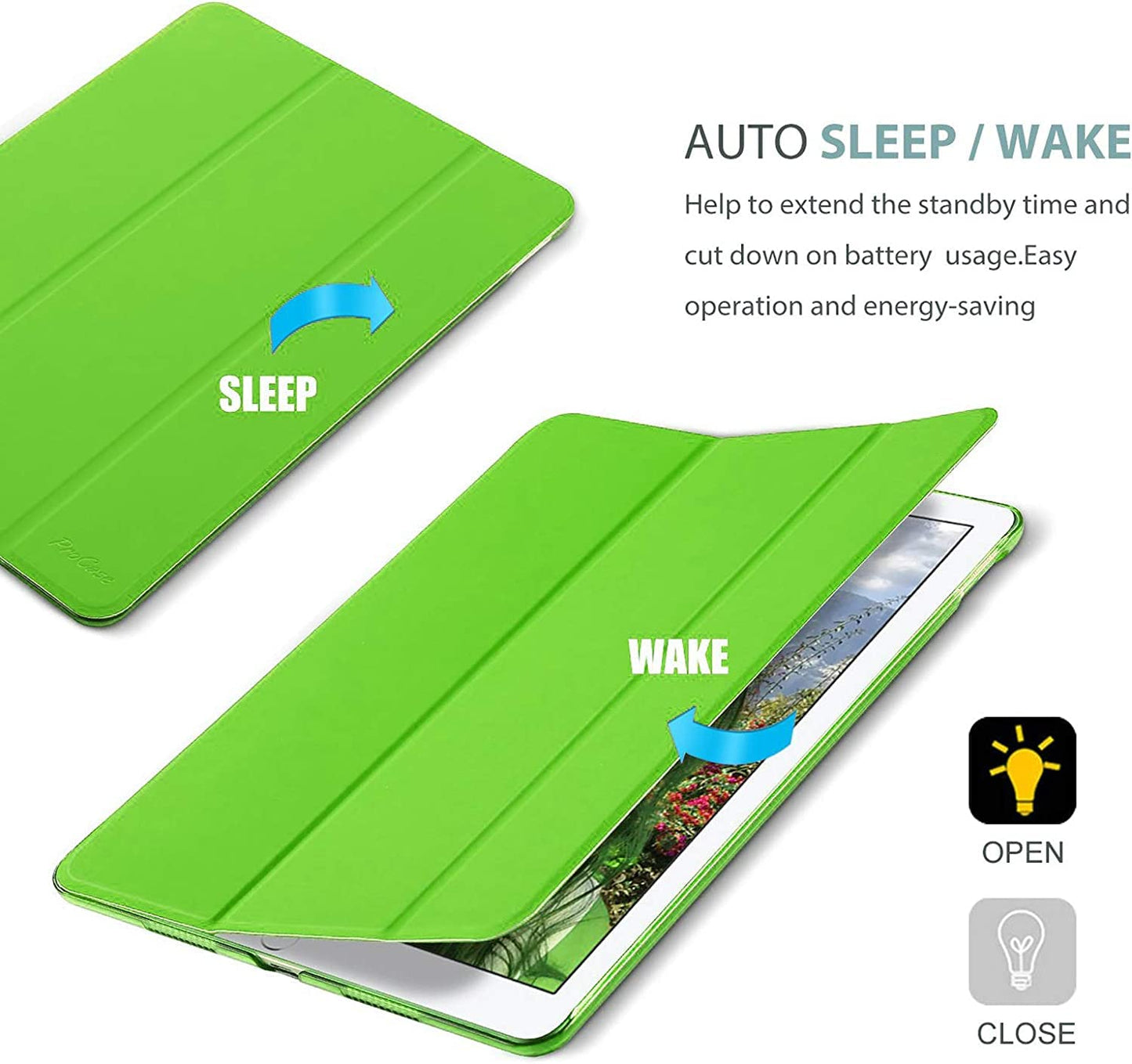Smart Case for iPad Pro 10.5 (2017) A1701, A1709 - iPad Air 3 (2019) A2152, A2123, A2153, A2154 - Green