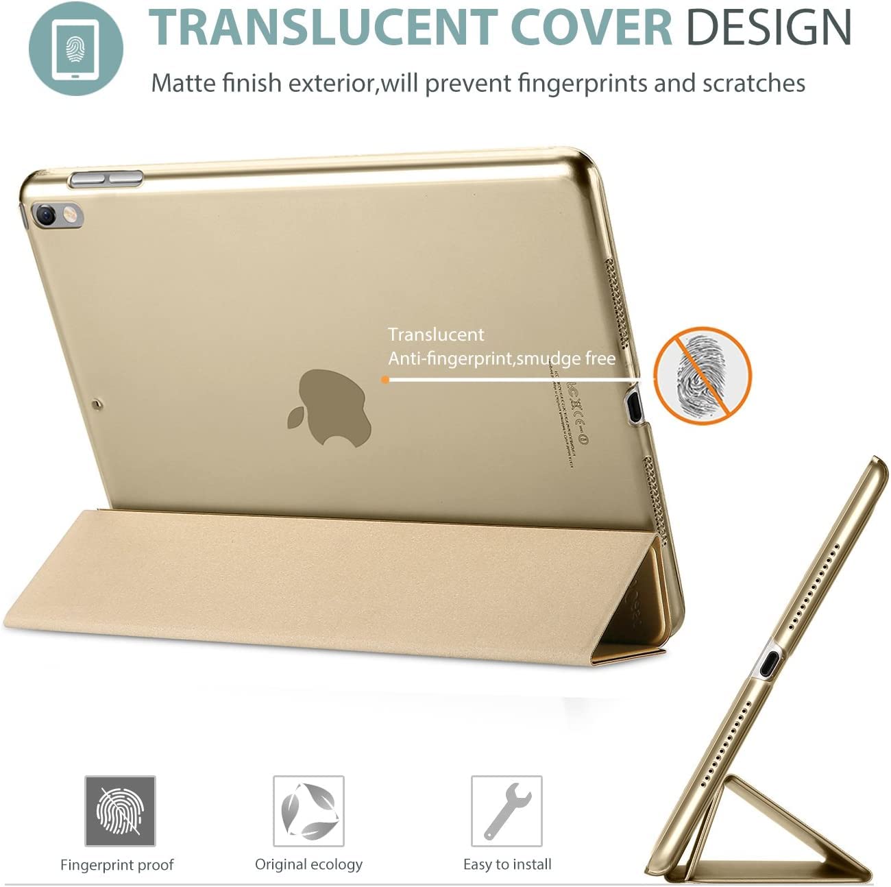 Smart Case for iPad Pro 10.5 (2017) A1701, A1709 - iPad Air 3 (2019) A2152, A2123, A2153, A2154