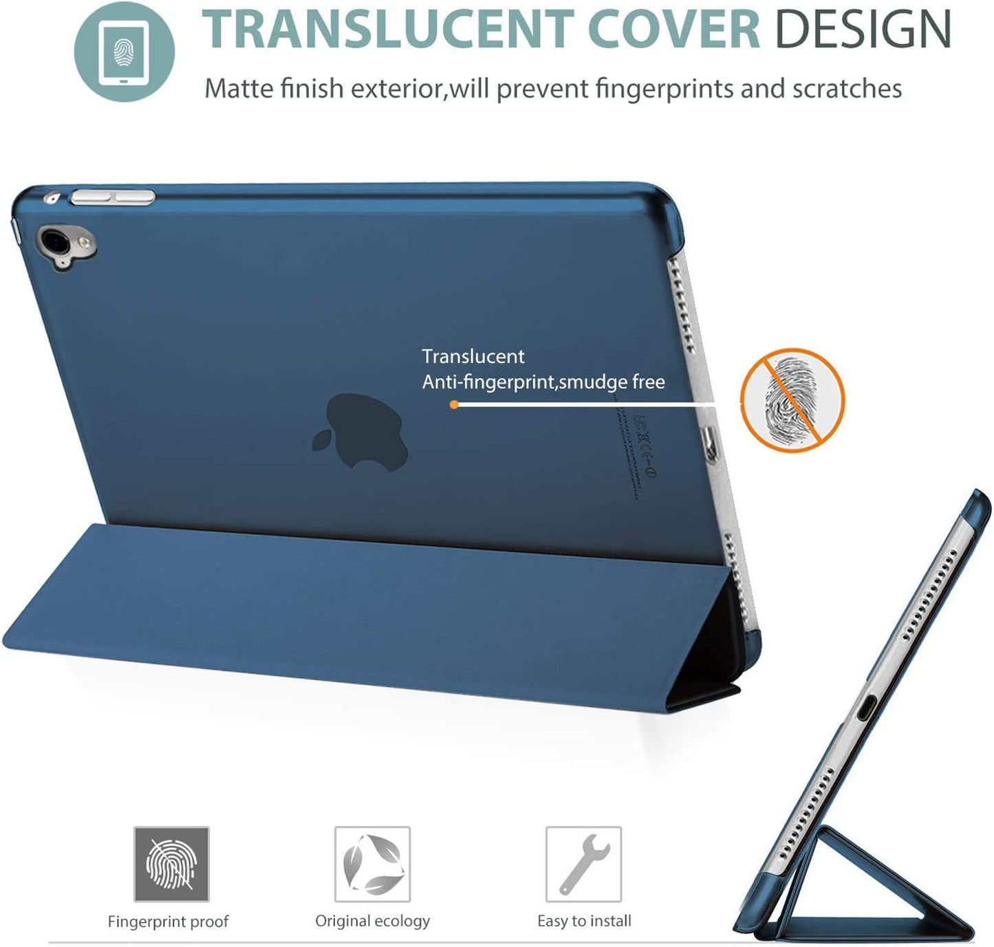 Smart Case for iPad Pro 10.5 (2017) A1701, A1709 - iPad Air 3 (2019) A2152, A2123, A2153, A2154