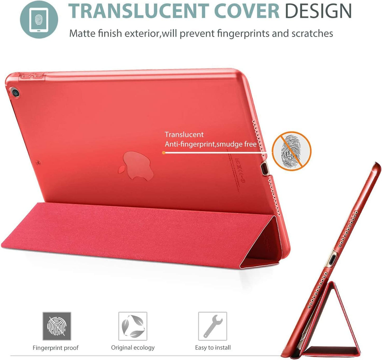 Smart Case for iPad Pro 10.5 (2017) A1701, A1709 - iPad Air 3 (2019) A2152, A2123, A2153, A2154