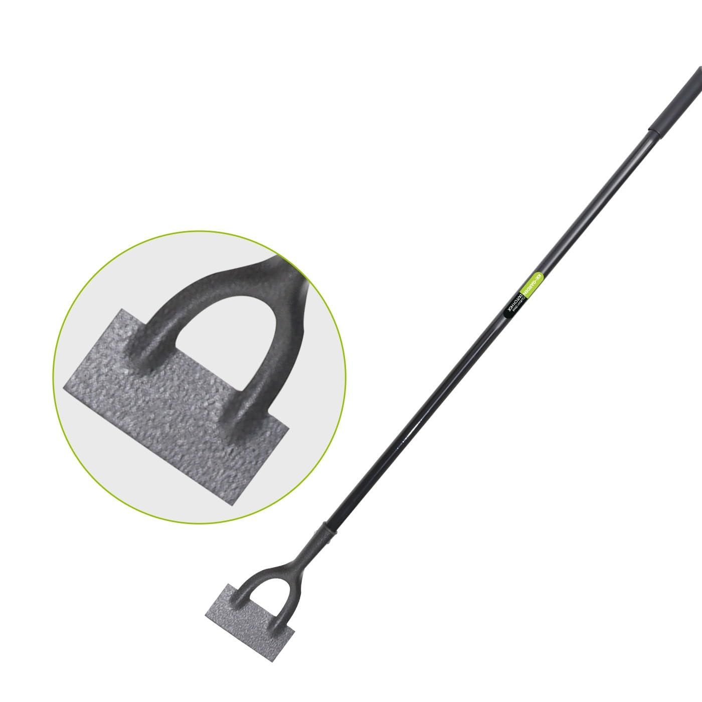 KK-TECH Premium Quality Dutch Hoe - Garden Hoe with Carbon Steel Blade, Ideal Garden Tools for Gardening and Weeding - 130cm Black