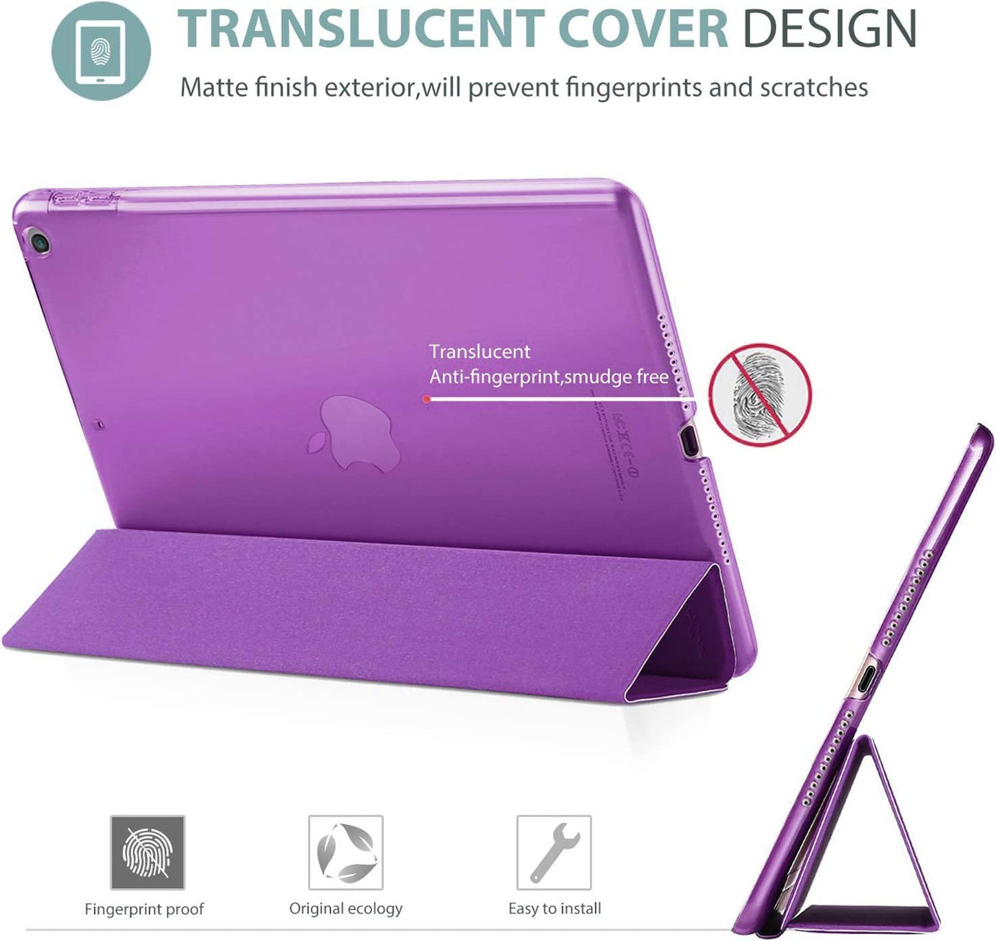 Smart Case for iPad Pro 10.5 (2017) A1701, A1709 - iPad Air 3 (2019) A2152, A2123, A2153, A2154