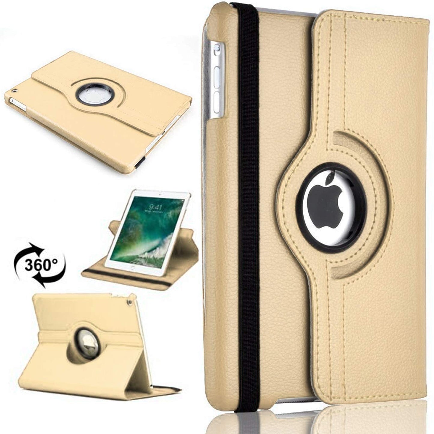360 Rotate Case for iPad Mini 1/2/3 (2012, 2013, 2014) A1432, A1454, A1455, A1489, A1490, A1491, A1599, A1600