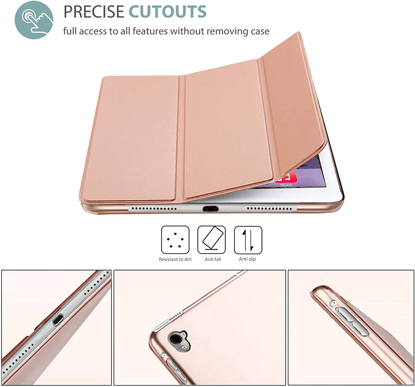 Smart Case for iPad Pro 10.5 (2017) A1701, A1709 - iPad Air 3 (2019) A2152, A2123, A2153, A2154