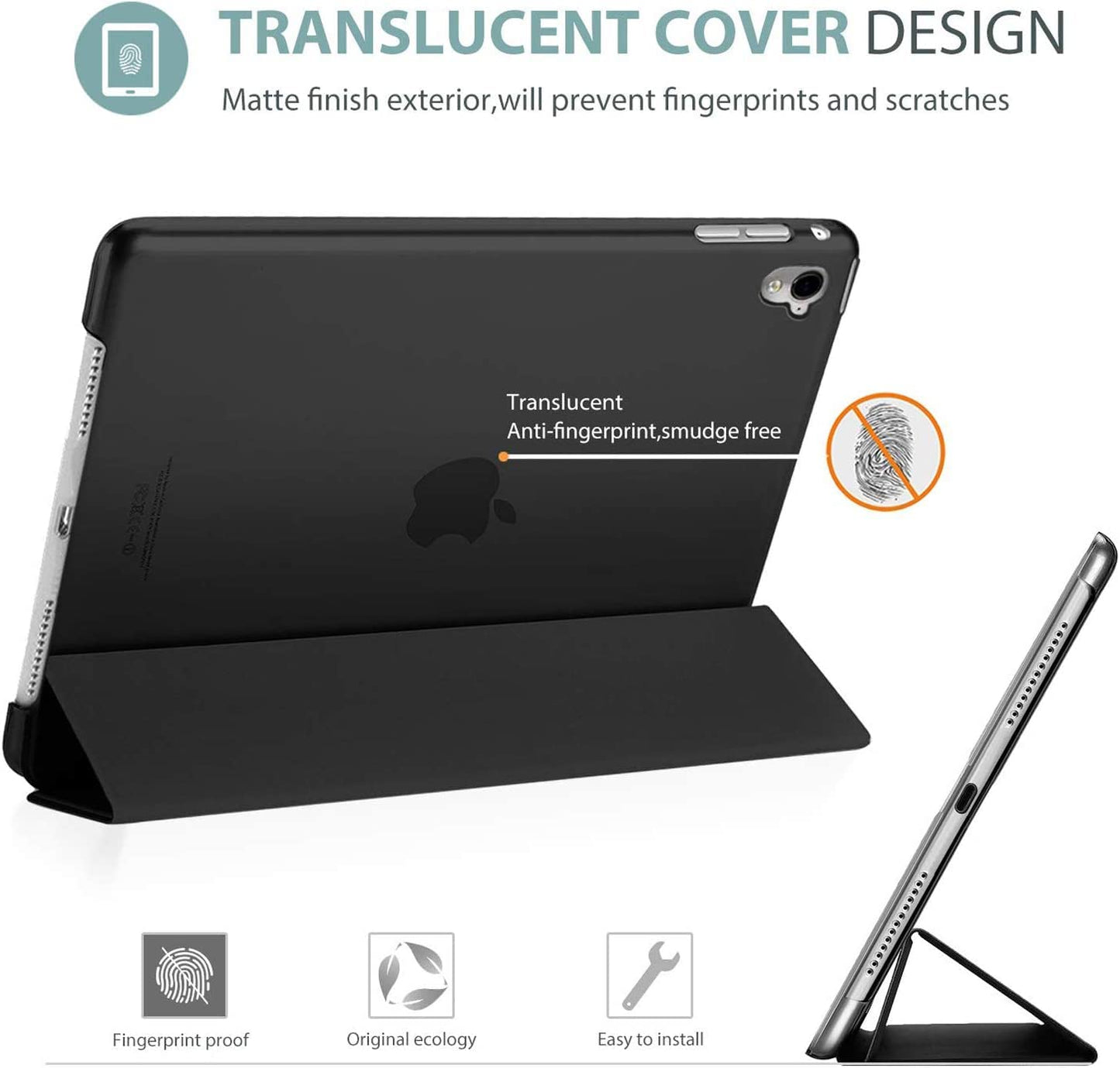 Smart Case for iPad Pro 10.5 (2017) A1701, A1709 - iPad Air 3 (2019) A2152, A2123, A2153, A2154
