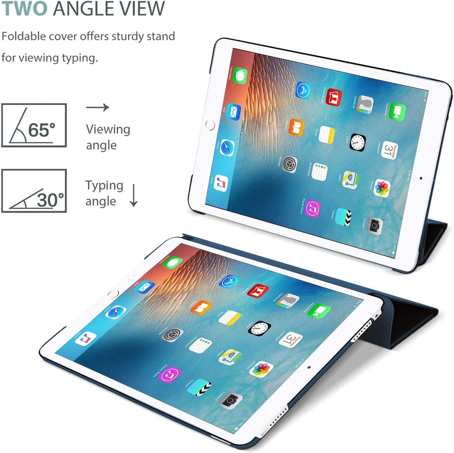 Smart Case for iPad Pro 10.5 (2017) A1701, A1709 - iPad Air 3 (2019) A2152, A2123, A2153, A2154