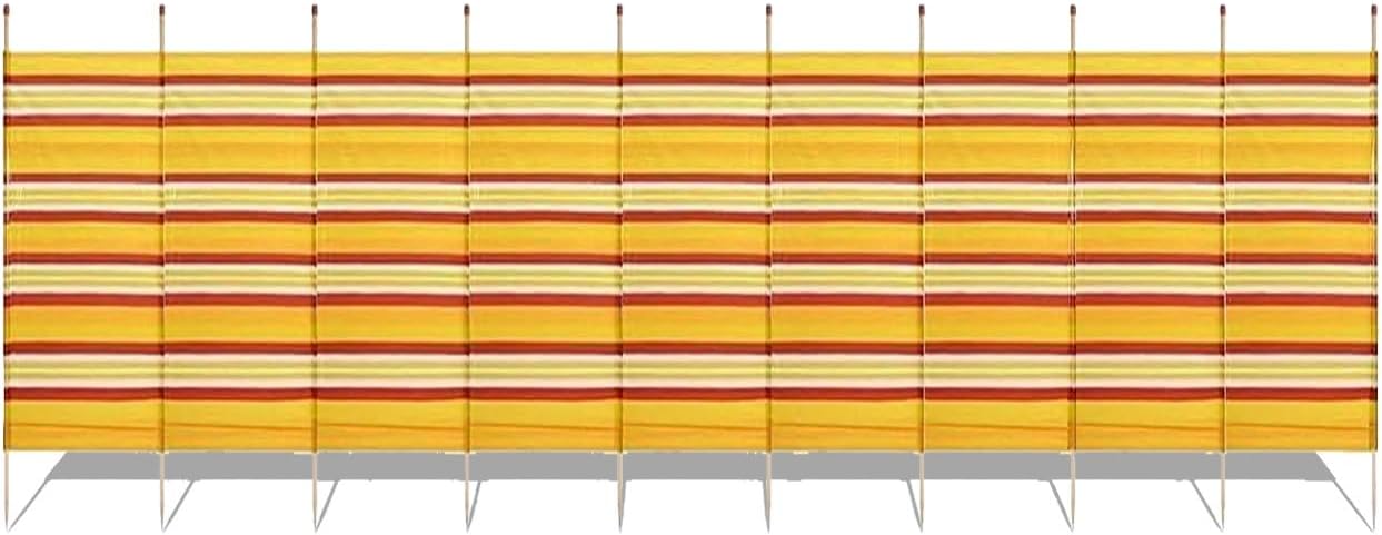 Wind Breaker – Windbreaker Camping, Wind Breaker for Beach, Heavy Duty Outdoor Windbreak Garden Privacy Screen, 10 Pole Tall Wooden Panel Shelter - 10 Pole (5ft x 20ft)