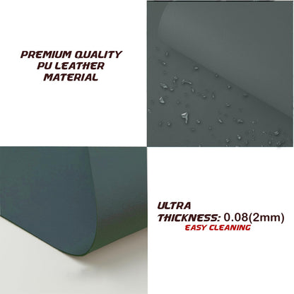 KKTECH Premium Leather Desk Mat, Water Proof, Easy Cleaning, Anti-Slip Desk Pad for Laptop, Keyboard Mat and Mouse Mats for Desk, Writing Easily