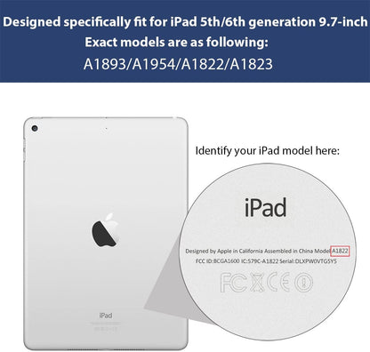 Smart Case for iPad 9.7 6th Generatoin (2018) A1893, A1954