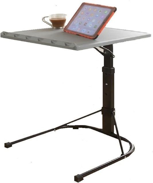 KKTECH Adjustable Table - Space-Saving Computer Table with Metal Legs, Foldable Design - Versatile Folding Tables Small for Home Office and Study, Perfect for Compact Spaces