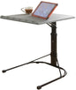 KKTECH Adjustable Table - Space-Saving Computer Table with Metal Legs, Foldable Design - Versatile Folding Tables Small for Home Office and Study, Perfect for Compact Spaces