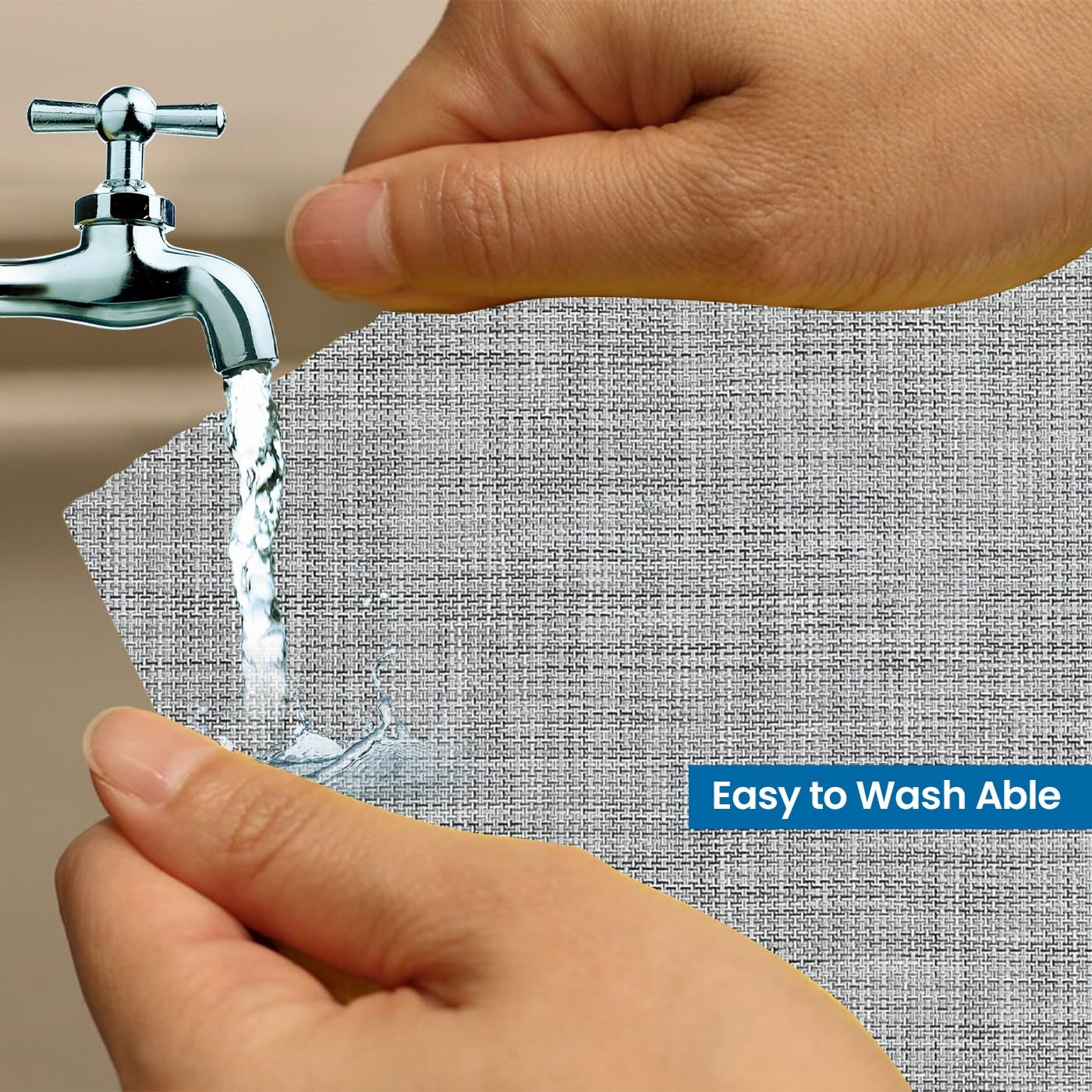KKTECH Placemats Set of 6, Washable Non-slip Heat Insulation Woven Vinyl Place Mats for Table, Elegant Table Mats for Kitchen and Dining Room, Perfect for Home Decor (18"x12")