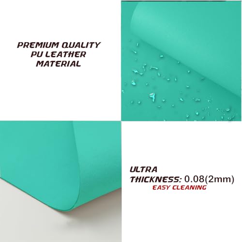 KKTECH Premium Leather Desk Mat, Water Proof, Easy Cleaning, Anti-Slip Desk Pad for Laptop, Keyboard Mat and Mouse Mats for Desk, Writing Easily
