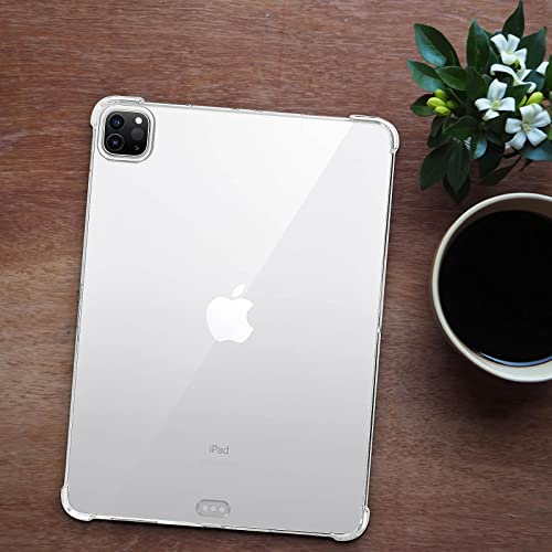 Case Fit for iPad Pro 11 2020&2018, Clear TPU Back Cover, Slim-Fit Shell Case for iPad Pro 11 2020