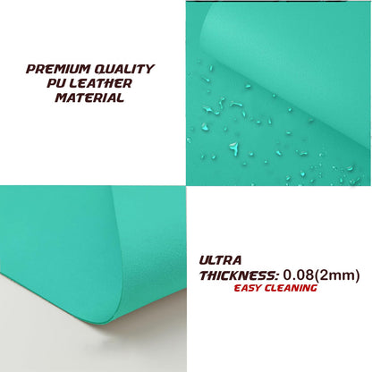 KKTECH Premium Leather Desk Mat, Water Proof, Easy Cleaning, Anti-Slip Desk Pad for Laptop, Keyboard Mat and Mouse Mats for Desk, Writing Easily