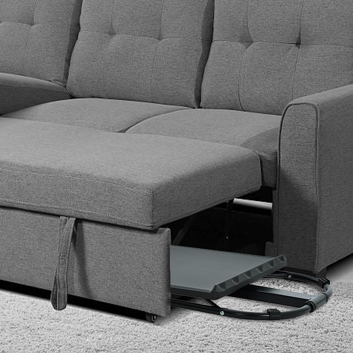 KKTECH Adjustable Table - Space-Saving Computer Table with Metal Legs, Foldable Design - Versatile Folding Tables Small for Home Office and Study, Perfect for Compact Spaces