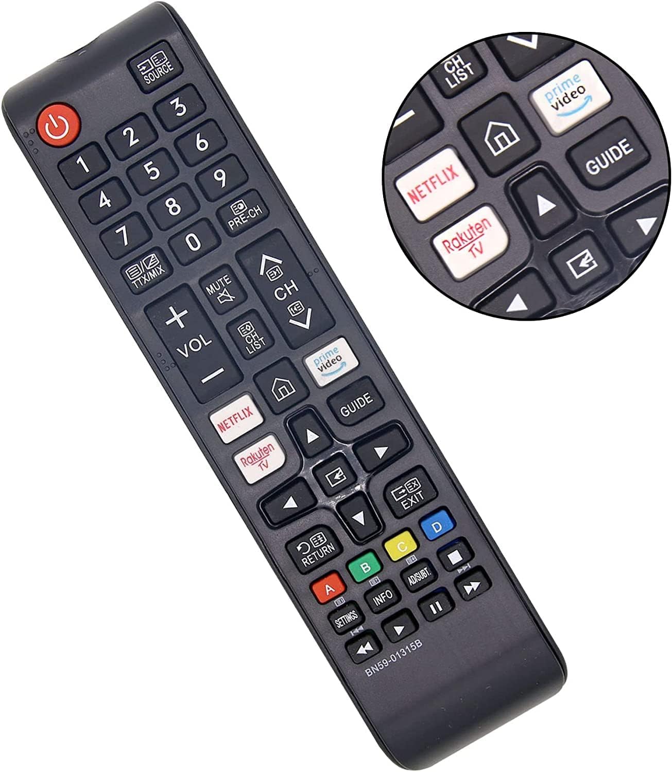 Compatible with TV Remote, Replacement for Smart TV Remote Control with multi-buttons option