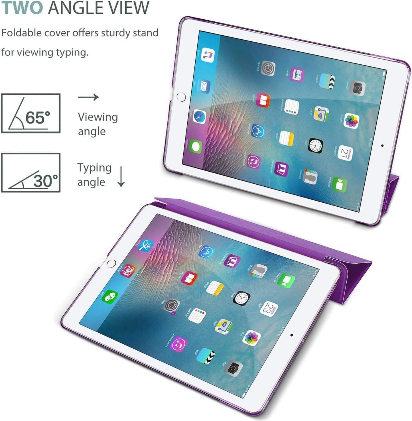 Smart Magnetic Case For New Apple iPad 10.2" (9th Generation 2021) (8th Generation 2020), (7th Generation 2019) Ultra Slim Magnetic Cover