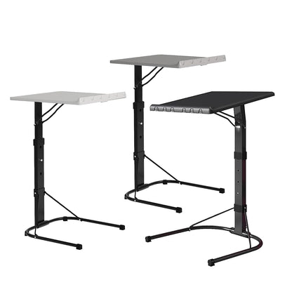 KKTECH Adjustable Table - Space-Saving Computer Table with Metal Legs, Foldable Design - Versatile Folding Tables Small for Home Office and Study, Perfect for Compact Spaces