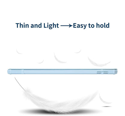 Smart Protective Case for iPad 8th/7th Generation 10.2 Inch, Shock Proof with Auto Wake/Sleep and Translucent Frosted Hard Back Cover