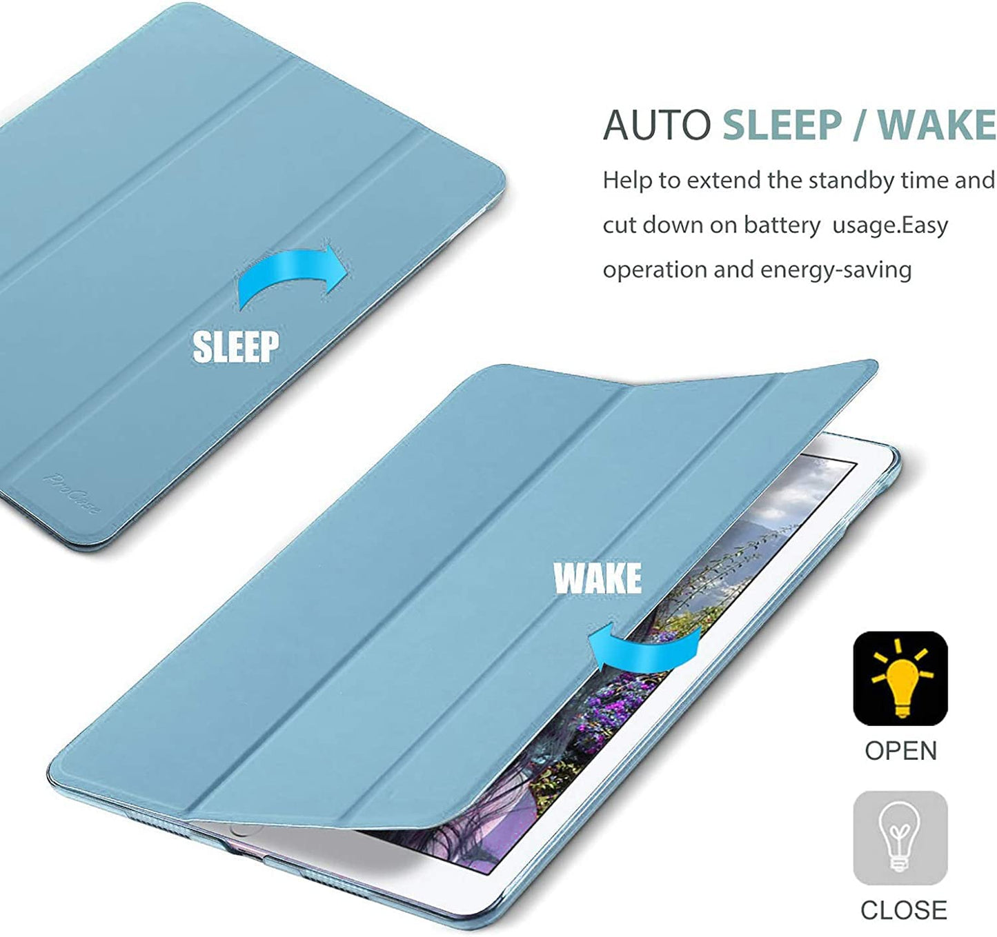 Smart Case for iPad Pro 10.5 (2017) A1701, A1709 - iPad Air 3 (2019) A2152, A2123, A2153, A2154