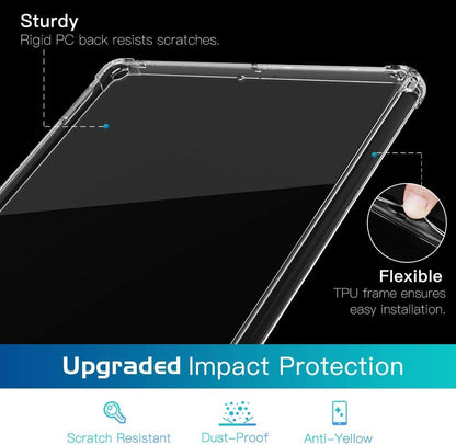 Case for iPad 9th Generation Case 2021/iPad 8th Generation 2020/7th Generation 2019, Matte Case for iPad 10.2 [Compatible with Smart Keyboard & Smart Cover] [Slim Back Cover Case], Translucent