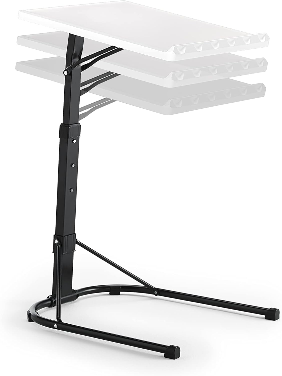 KKTECH Adjustable Table - Space-Saving Computer Table with Metal Legs, Foldable Design - Versatile Folding Tables Small for Home Office and Study, Perfect for Compact Spaces