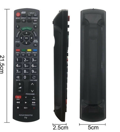 PANASONIC TV REMOTE CONTROL N2QAYB000752 3D VIERA INTERNET SMART TV REPLACEMENT for RM-D1170 TX-P42GTS31 TX-P42GTX34 TX-P42ST30 TX-P42ST31 TX-P42ST32 TX-P42ST33 TX-P42UT30