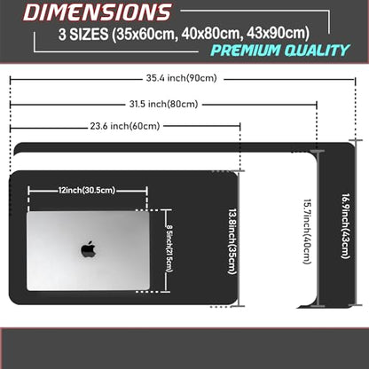 KKTECH Premium Leather Desk Mat, Water Proof, Easy Cleaning, Anti-Slip Desk Pad for Laptop, Keyboard Mat and Mouse Mats for Desk, Writing Easily