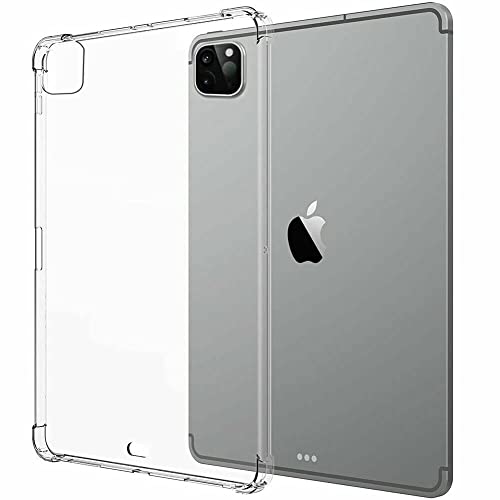 Case Fit for iPad Pro 11 2020&2018, Clear TPU Back Cover, Slim-Fit Shell Case for iPad Pro 11 2020