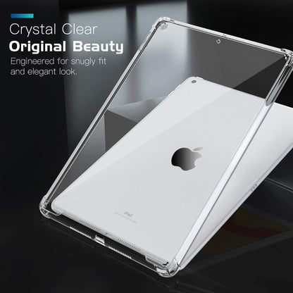 Apple iPad 9.7" 2017/2018/Air 1/Air 2 9.7'' Case, Transparent Slim Silicone Soft TPU Table Case Shock Absorption