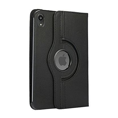 MetaCloud iPad Mini 8.3 2021 6th Generation Case, 360 Degree Rotating PU Leather Protective Multi-Angle Kickstand Folio Hard Back Cover Case for iPad Mini 6th Gen 8.3" 2021 Release