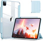 Smart Protective Case for iPad Pro 11 2020/2018, Support Apple Pencil 2, Shock Proof with Auto Wake/Sleep Function and Frosted Translucent Hard Back Cover