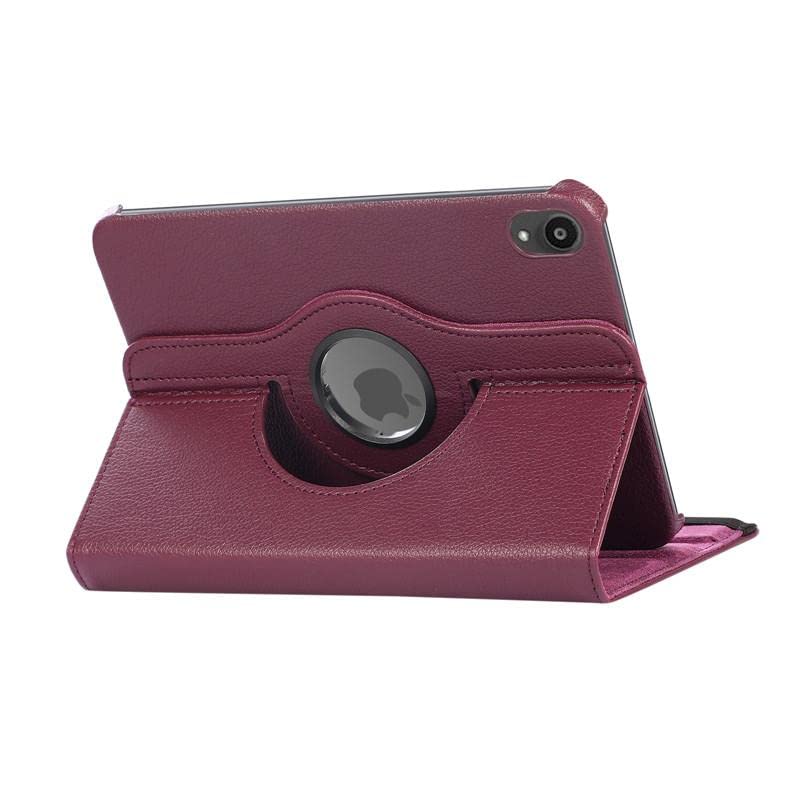 MetaCloud iPad Mini 8.3 2021 6th Generation Case, 360 Degree Rotating PU Leather Protective Multi-Angle Kickstand Folio Hard Back Cover Case for iPad Mini 6th Gen 8.3" 2021 Release