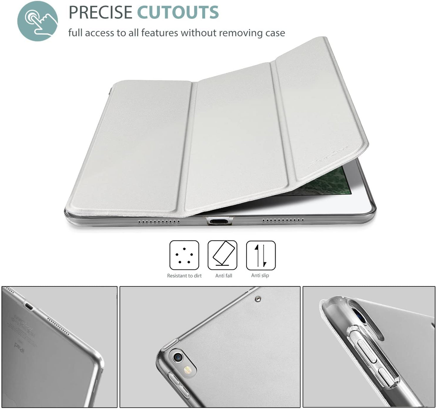 Smart Case for iPad Pro 10.5 (2017) A1701, A1709 - iPad Air 3 (2019) A2152, A2123, A2153, A2154
