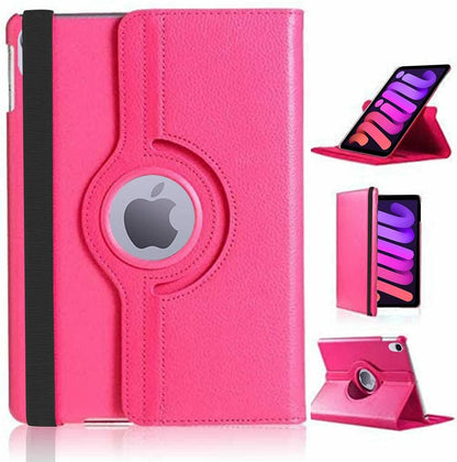 MetaCloud iPad Mini 8.3 2021 6th Generation Case, 360 Degree Rotating PU Leather Protective Multi-Angle Kickstand Folio Hard Back Cover Case for iPad Mini 6th Gen 8.3" 2021 Release