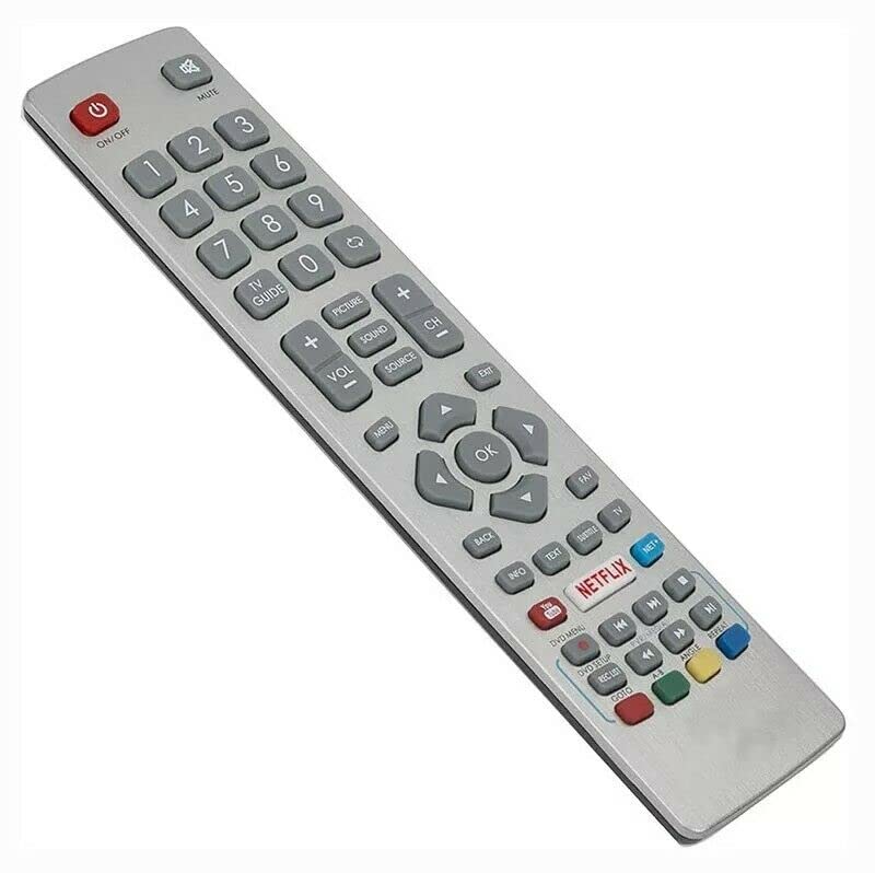 Replacement Remote Control SHW/RMC/0115 SHWRMC0115 for Sharp Aquos UHD 4K Freeview 3D HD Smart TV with Netflix Youtube NET+ Buttons