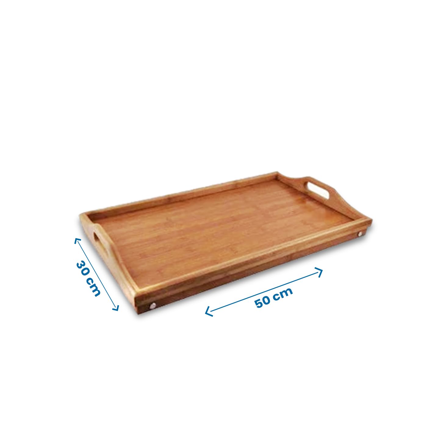 KKTECH Foldable Bamboo Bed Tray Tableand Lap Tray - Elegant Bed Table for Serving and Dining - Multi-Functional Design for Home and Travel, Durable and Eco-Friendly