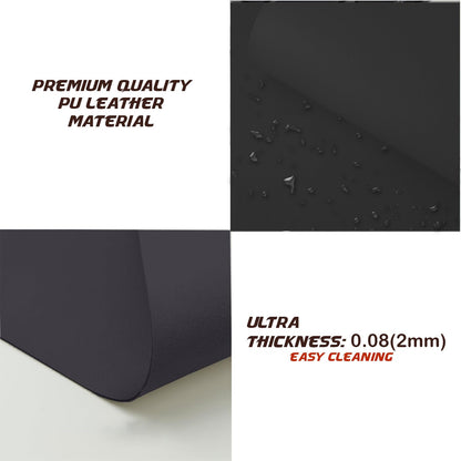 KKTECH Premium Leather Desk Mat, Water Proof, Easy Cleaning, Anti-Slip Desk Pad for Laptop, Keyboard Mat and Mouse Mats for Desk, Writing Easily