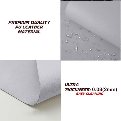 KKTECH Premium Leather Desk Mat, Water Proof, Easy Cleaning, Anti-Slip Desk Pad for Laptop, Keyboard Mat and Mouse Mats for Desk, Writing Easily