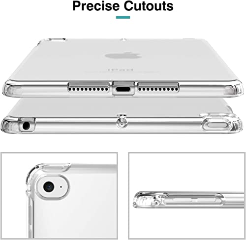Case for iPad iPad Mini 5 2019 (5th Generation 7.9-inch) iPad Mini 4 2015 - Clear Grip Soft Flexible Transparent TPU Skin Shockproof Bumper Back Cover Protector