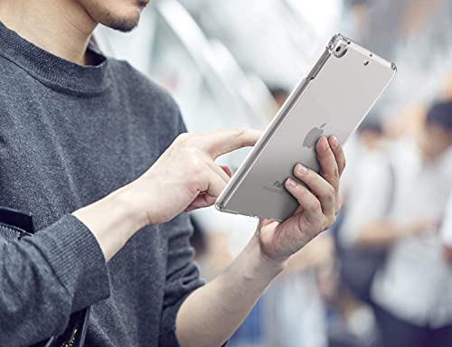 Case for iPad iPad Mini 5 2019 (5th Generation 7.9-inch) iPad Mini 4 2015 - Clear Grip Soft Flexible Transparent TPU Skin Shockproof Bumper Back Cover Protector