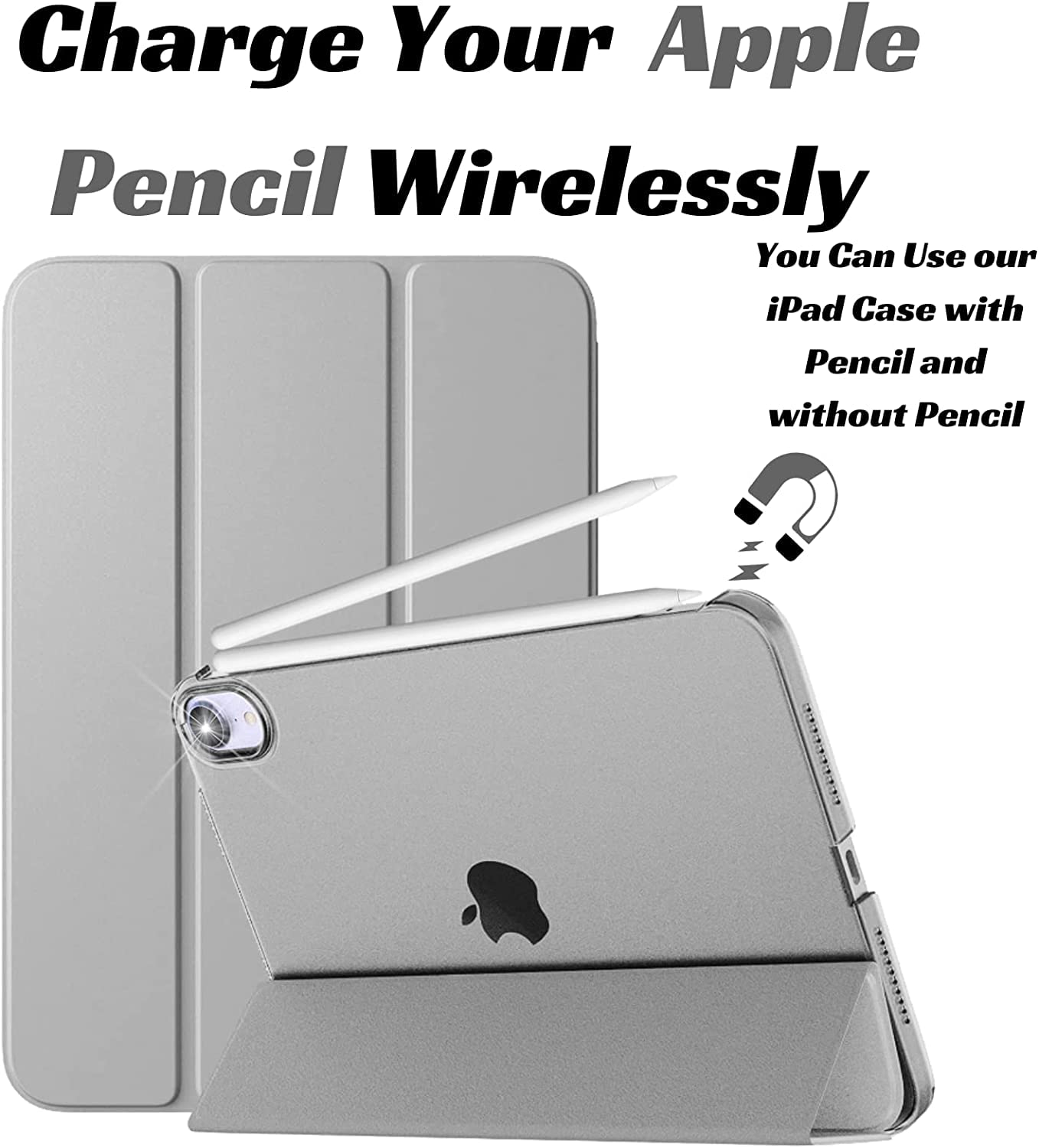 Smart Case for iPad Mini 6 (2021) 8.3 inch A2567 A2568 Magnetic Stand Case with Sleep/Wake Function