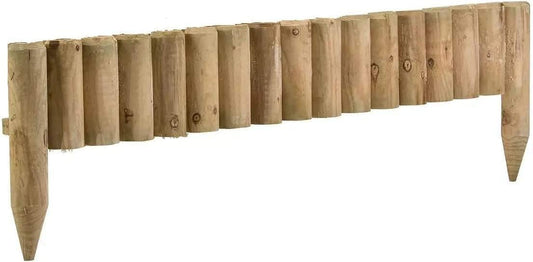 KKTECH Garden Edging Border - Picket Fencing Border Fence for Landscaping and Decorative Garden Design - Durable and Weather-Resistant Panels for Outdoor Use 100 L x 6 W x 15 H CM