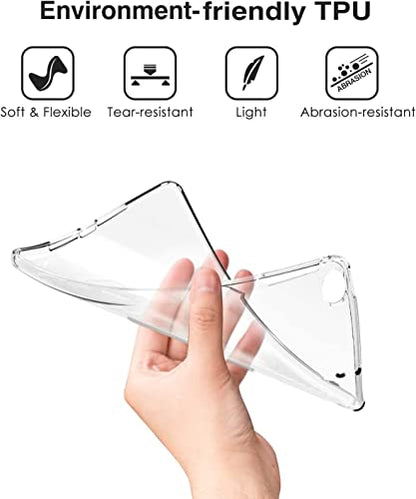 Case for iPad iPad Mini 5 2019 (5th Generation 7.9-inch) iPad Mini 4 2015 - Clear Grip Soft Flexible Transparent TPU Skin Shockproof Bumper Back Cover Protector